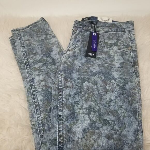 NWT. ana Skinny Fliral Print Denim. Size 27/4. - Picture 14 of 16